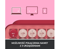 LOGITECH POP KEYS Coral Rose US INTL - 716622 - zdjęcie 10